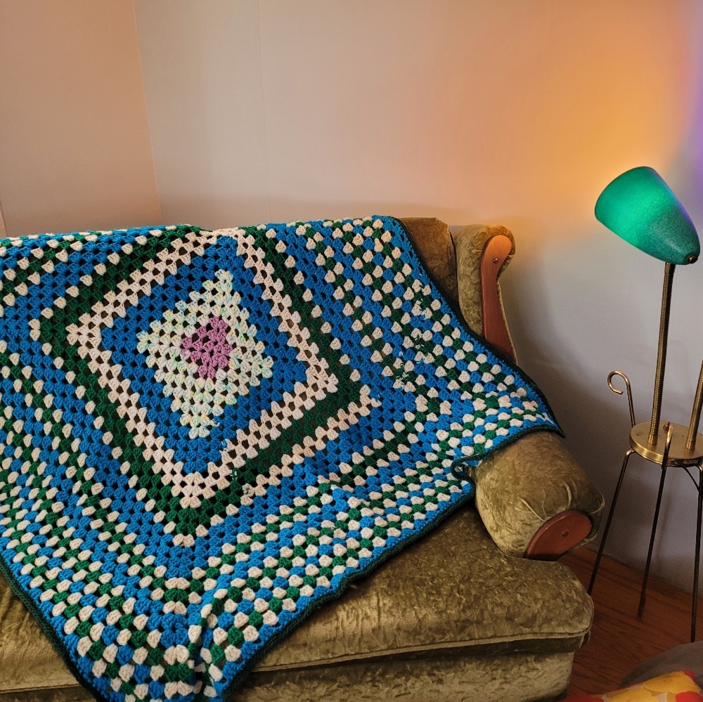 Vintage crochet blanket